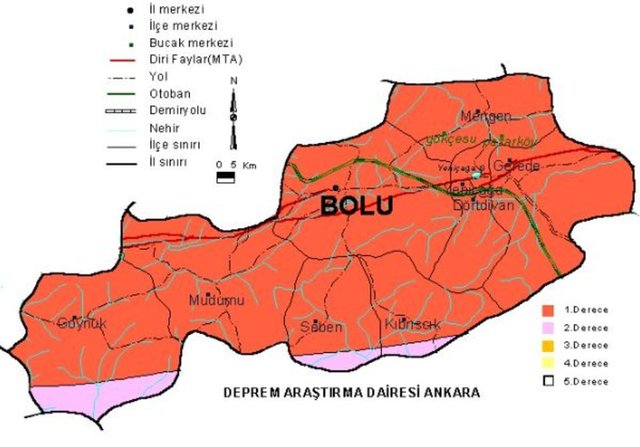 Bolu Deprem Bölgesi Mi? Bolu’da Deprem Riski Yüksek Olan Yerler Nereler? Bolu’da Deprem Riski Düşük Olan Yerler Nereler?