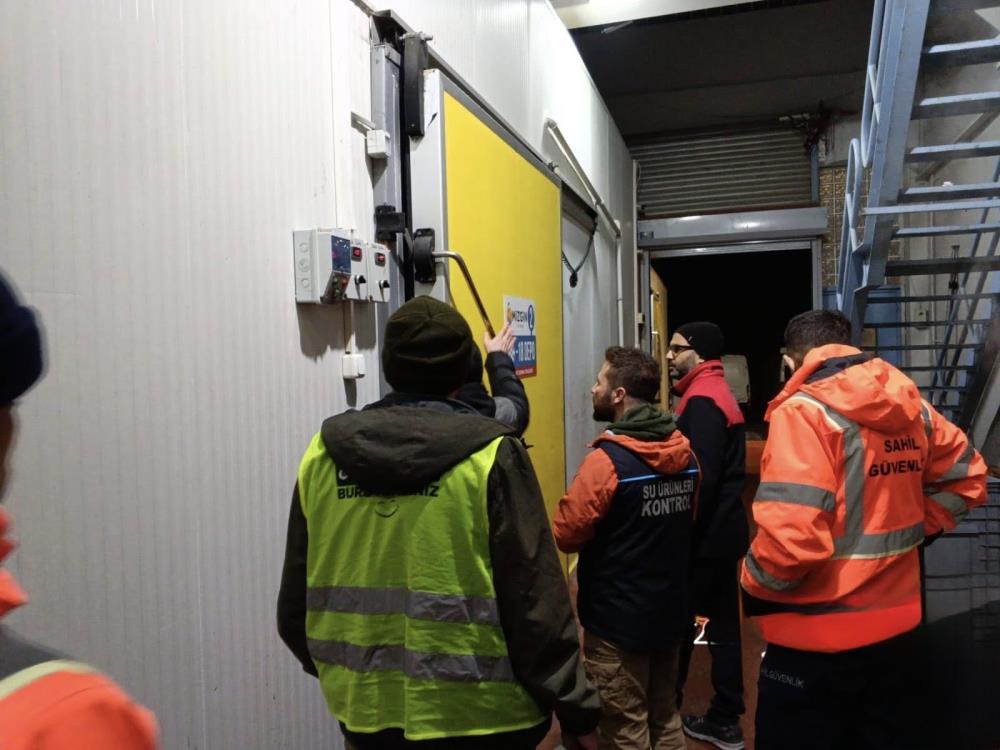 Bursa Balık Hali’nde Şafak Operasyonu! 615 Kilo İstavrite El Konuldu (2)