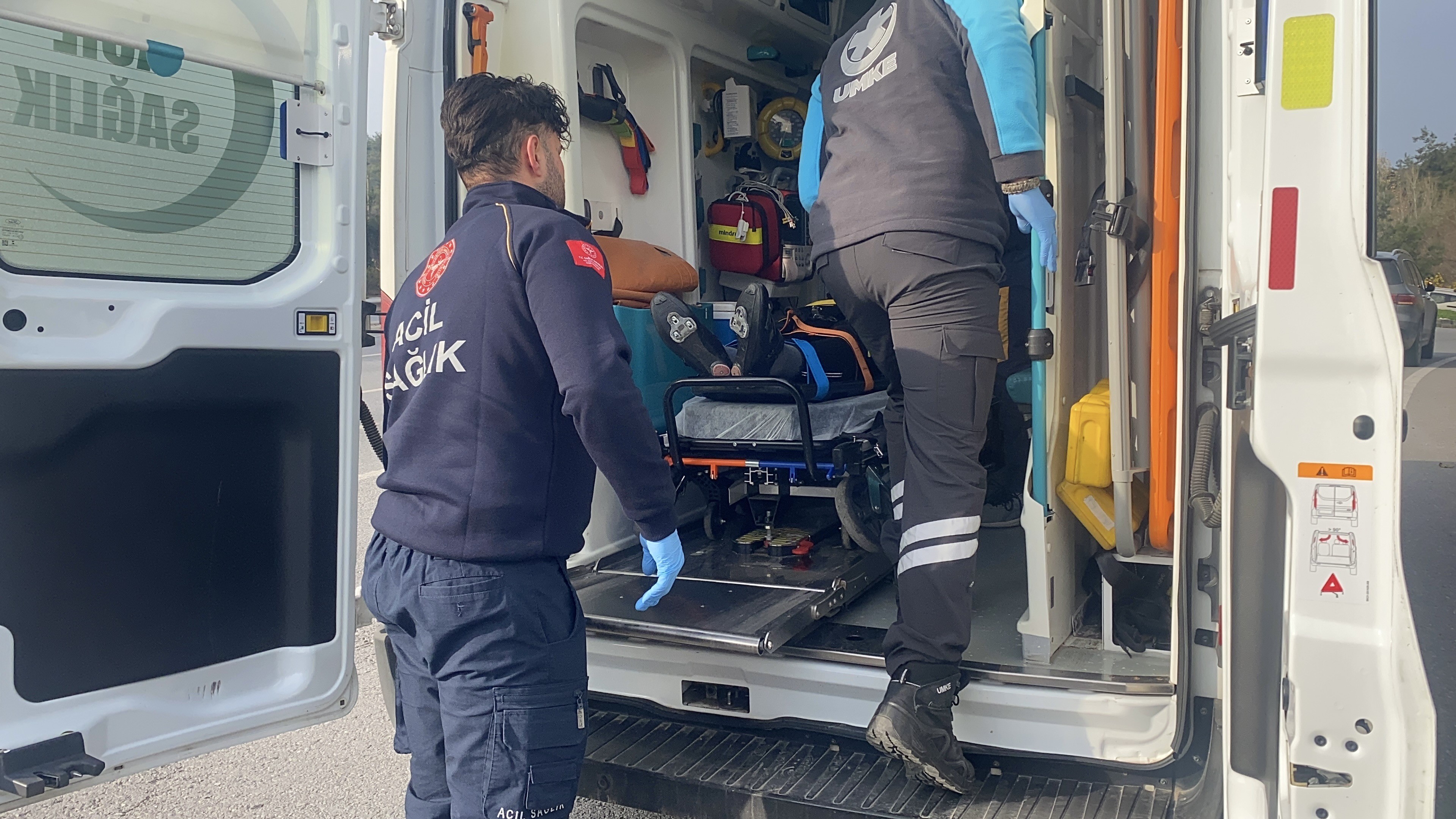 Bursa Mudanya Yolunda Bisikletli Kazası (2)