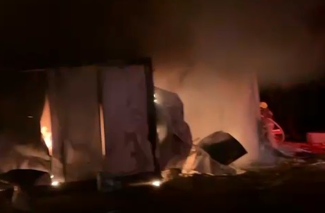 Bursa’da Işçilerin Kaldığı Baraka Alev Alev Yandı!