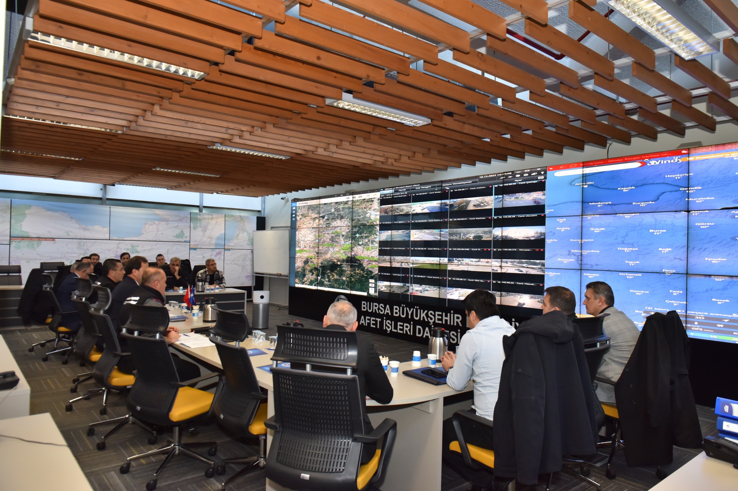 Bursa’da Kış Şartlarına Karşı Akom Öncülüğünde Masa Başı Tatbikat