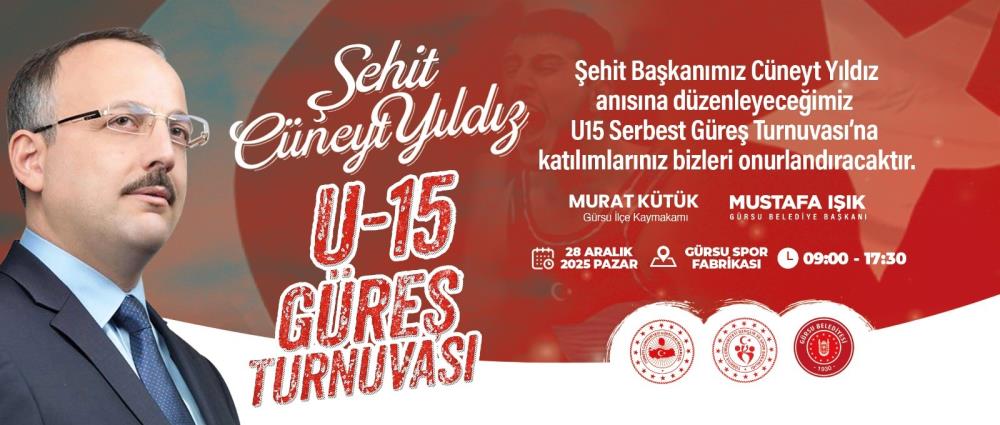 Bursa'da Şehit Cüneyt Yıldız Anılacak! U 15 Güreş Turnuvası Başlıyor (1)