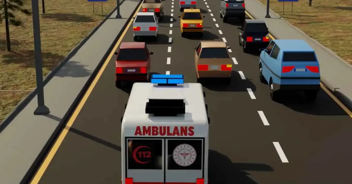 Bursalılar Trafikte Örnek Oldu! Ambulansa Bakın Nasıl Yol Verdiler.. (3)