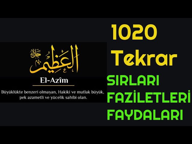 El Azim Ya Azim Gençgazete (19)