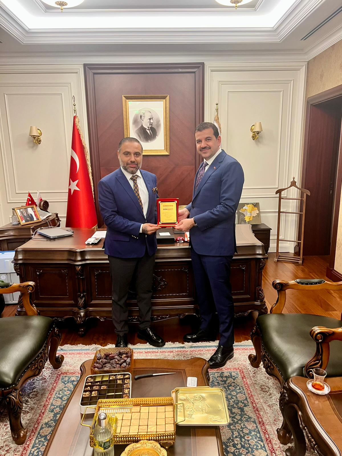 Ferhat Aydoğan, Adalet Bakan Yardımcısı Mehmet Yılmaz Ile Görüştü (1)