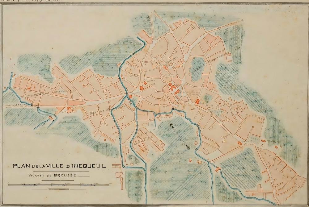 Inegöl Eski Haritası 1930