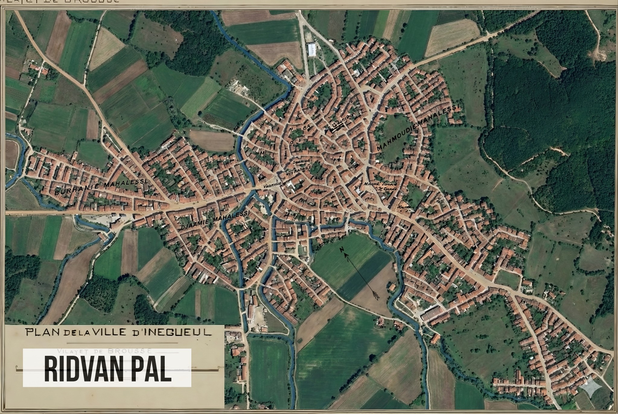 İnegöl Eski Haritası