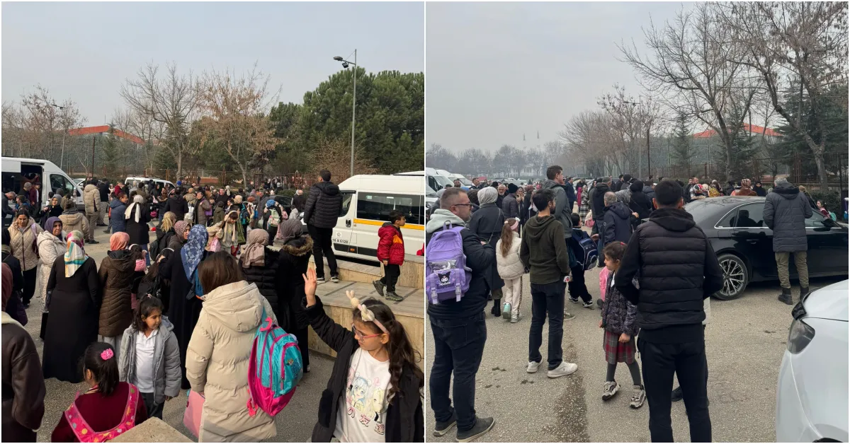 İnegöl Vehbi Koç İlkokulu'nun Çıkışında Kargaşa! Veliler Ve Servisçiler Çözüm Bekliyor (2)