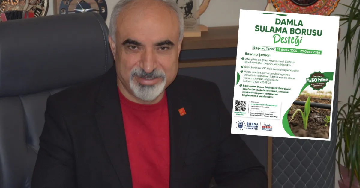 İnegöl’de Şahin'den Çiftçilere Damla Sulama Desteği Çağrısı (1)