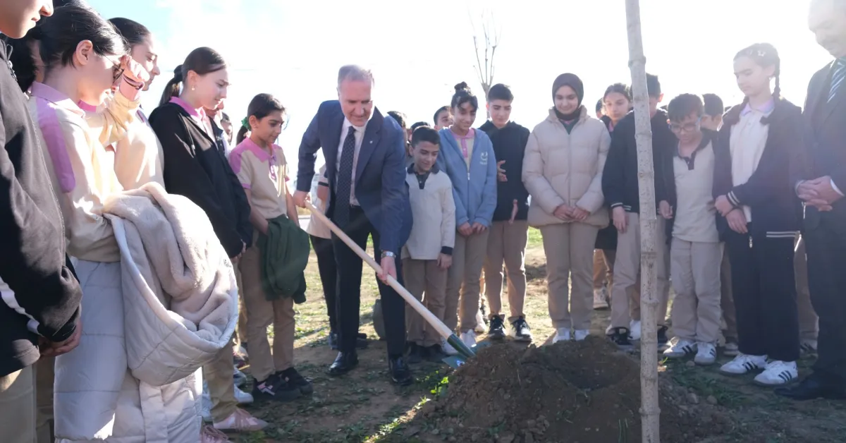 İnegöl'e Nefes Olacak 572 Fidanlık Yeni Koruluk Tamamlandı (11)