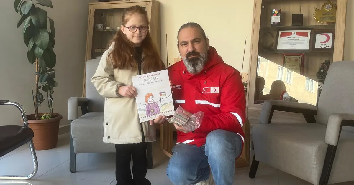 İnegöllü 7 Yaşındaki Aslıhan'dan Filistin'e Anlamlı Bağış (1)