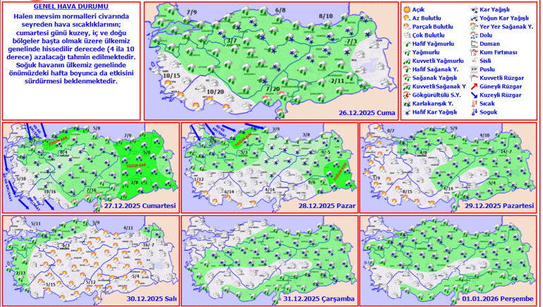 Meteoroloji Yarın Için Uyardı! 48 Kentte Lapa Lapa Kar Yağacak-1