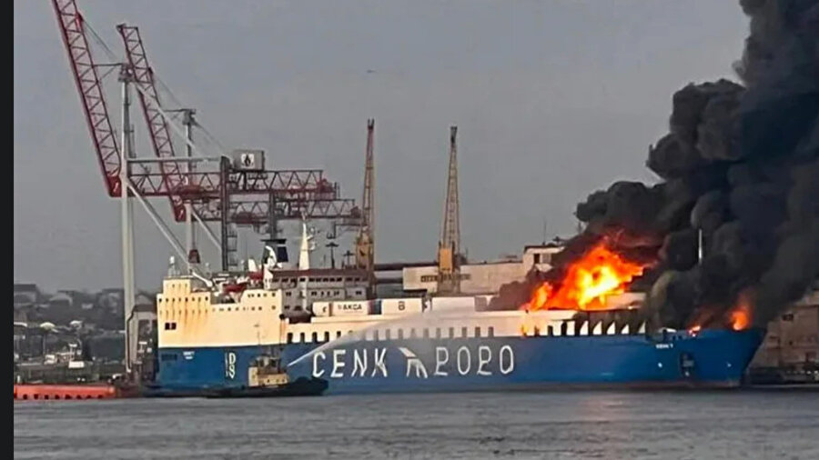 Rusya, Odessa Sahili'nde Türk Gemisini Vurdu-4