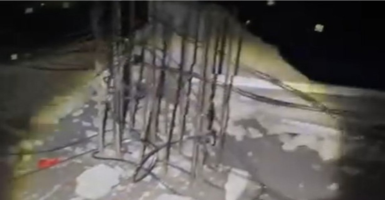 Şırnak'ta 7 Katlı Apartmana Yıldırım Düştü (1)