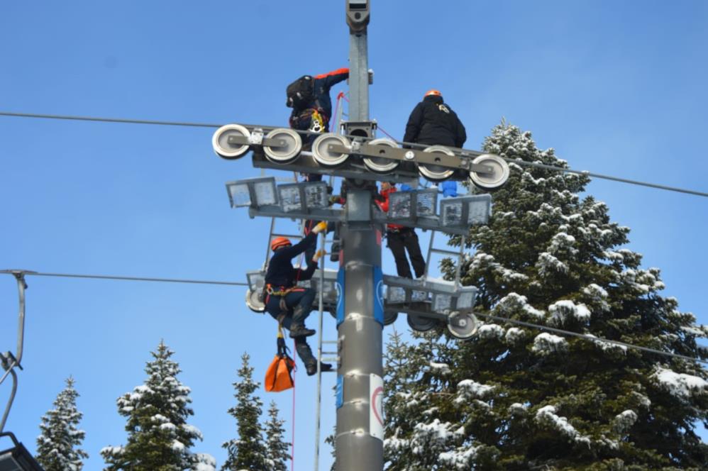 Uludağ’daki Kış Sezonu Tatbikat Gerçeği Aratmadı (5)