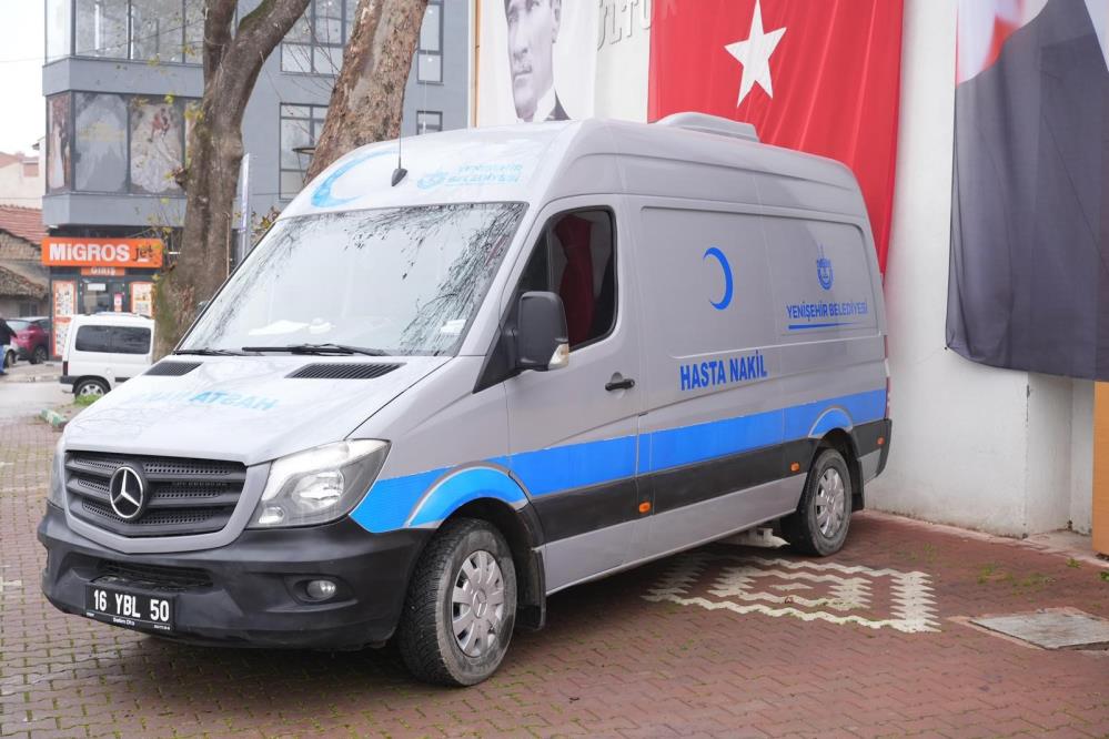Yenişehir’de Bağışla Alınan Hasta Nakil Aracı Hizmette! (2)
