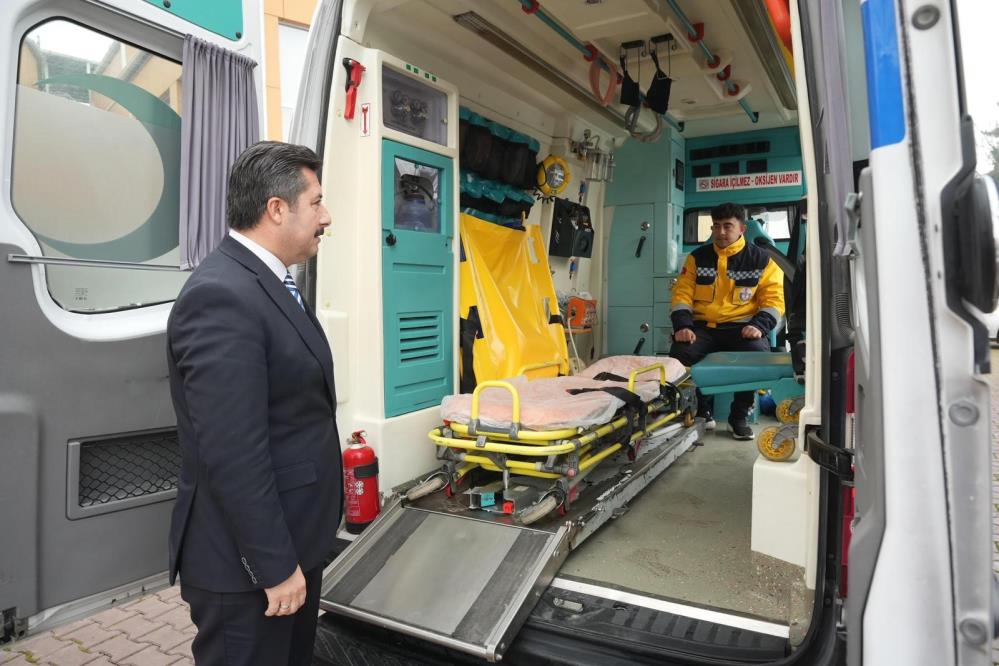 Yenişehir’de Bağışla Alınan Hasta Nakil Aracı Hizmette! (3)