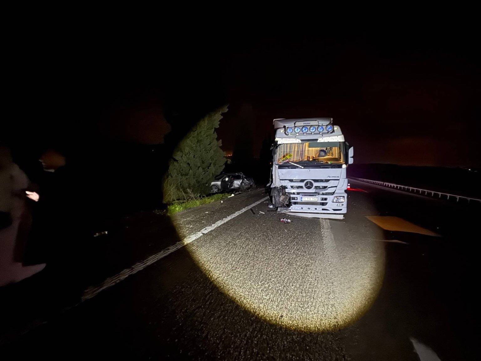 Bursa Otoyolunda Can Pazarı! Köpeklere Çarpan Araçlara Tır Girdi, Çok Sayıda Yaralı (3)