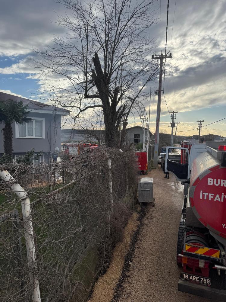 Bursa'da Ortalık Yıkılıyor! Lodos Ve Yangın Çıktı (2)