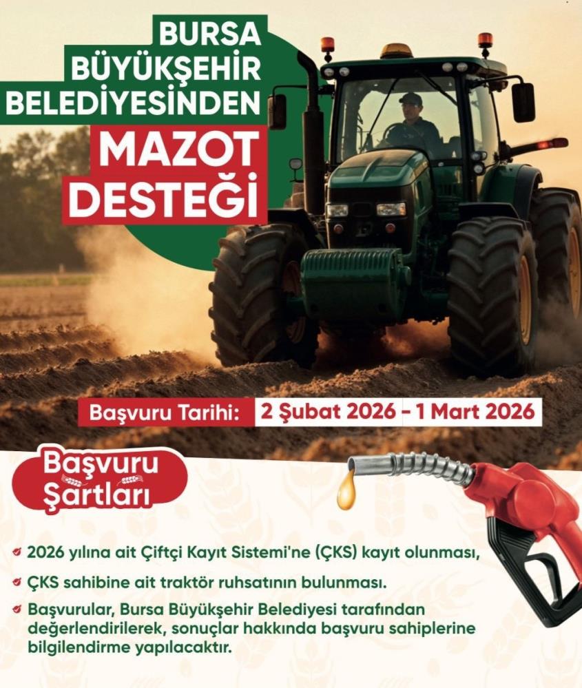 Bursa'dan Çiftçilere Müjde! Mazot Desteği Yükseldi (2)