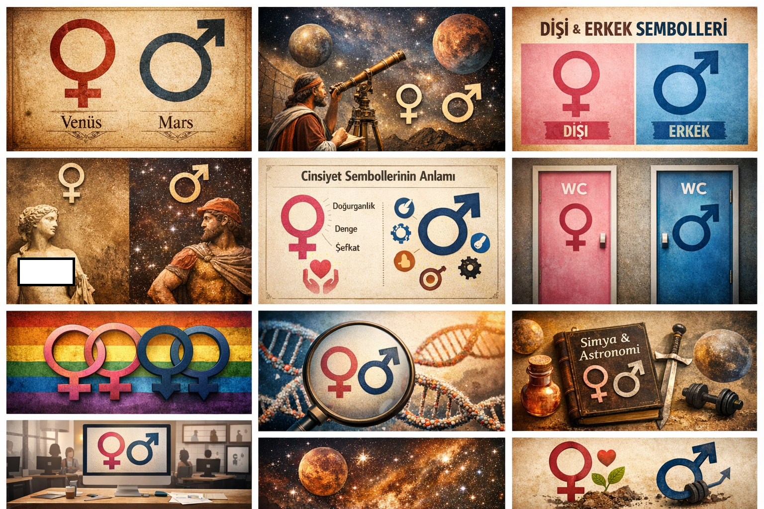 Dişi Ve Erkek Sembolleri Cinsiyet Işaretleri Gençgazete (1)-2