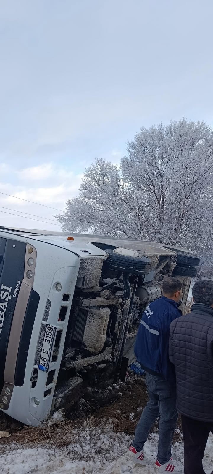 Elbistan Çoğulhan Karayolunda Işçi Servisi Devrildi (1)