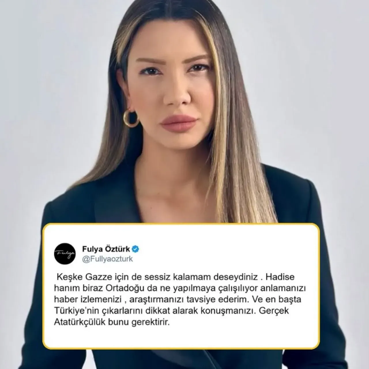 Fulya Öztürk’ten Hadise’ye İran Yanıtı Önce Paylaştı Sonra Sildi (1)