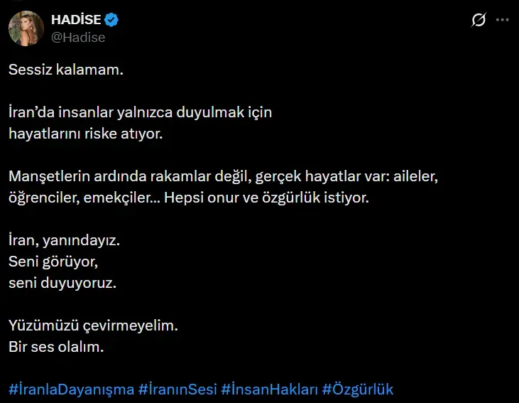 Fulya Öztürk’ten Hadise’ye İran Yanıtı Önce Paylaştı Sonra Sildi (4)