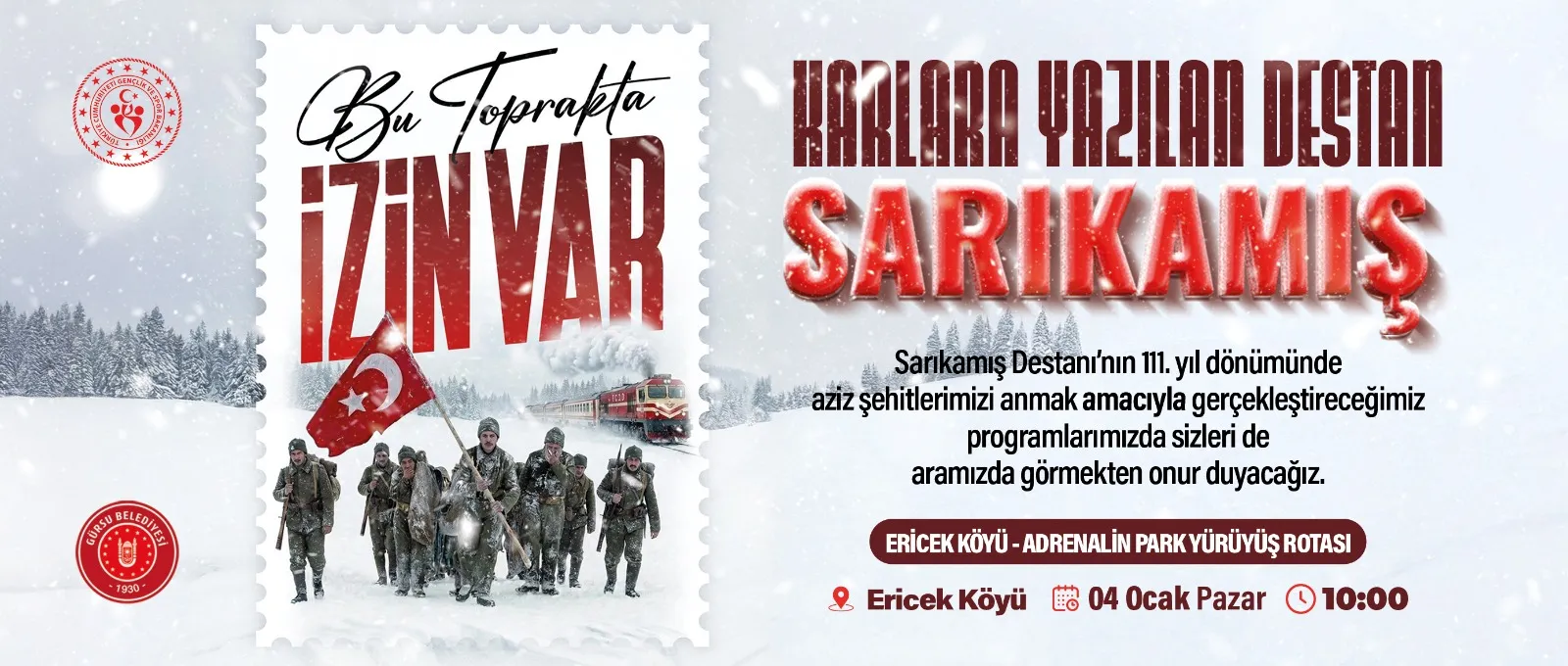 Gürsu'da Sarıkamış Şehitleri Için 3 Kilometrelik Anma Yürüyüşü1