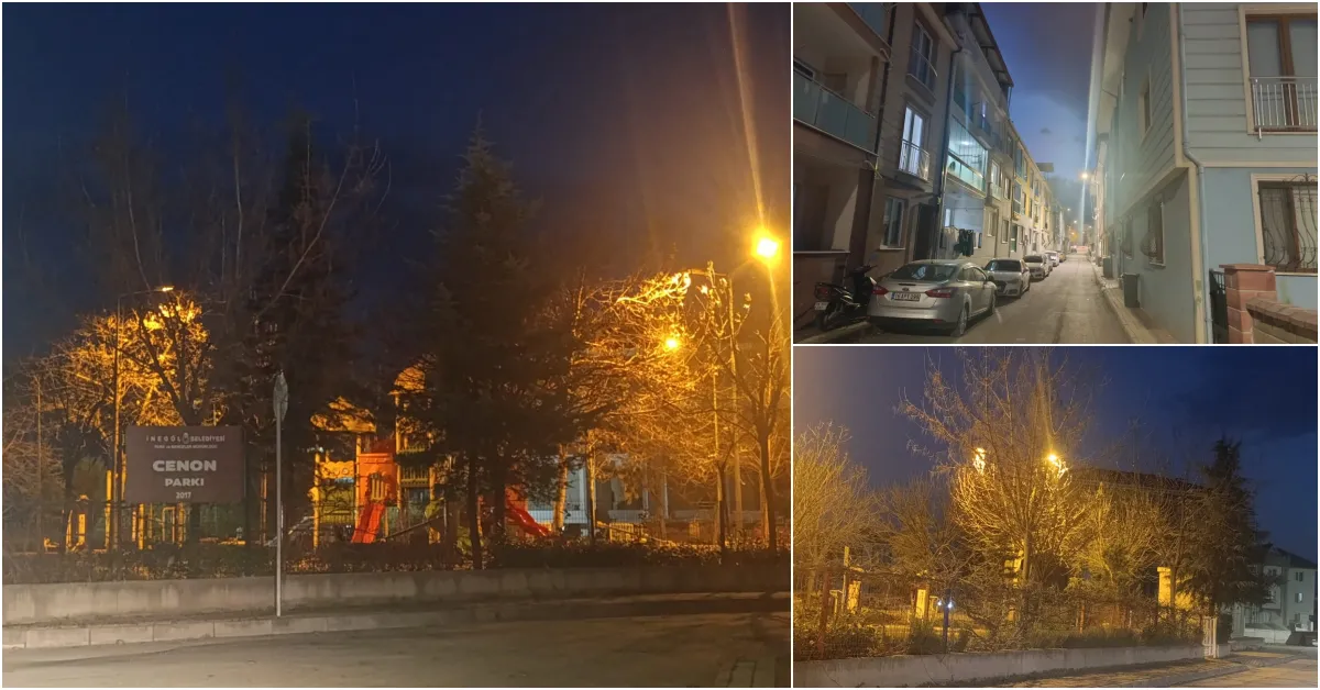 İnegöl'de Bazı Sokak Lambaları Değişti! Peki Sarı Işık Mı Daha Iyi Beyaz Işık Mı (1)