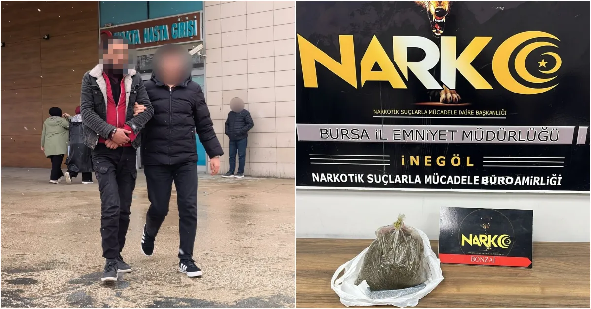 İnegöl'de Narkotik Operasyonu Zehir Taciri Tutuklandı (1)