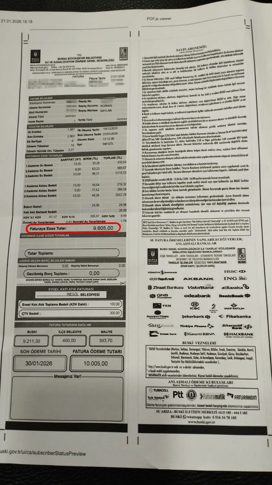 İnegöl'de Yüksek Su Faturaları Vatandaşın Tepkisini Çekti (2)