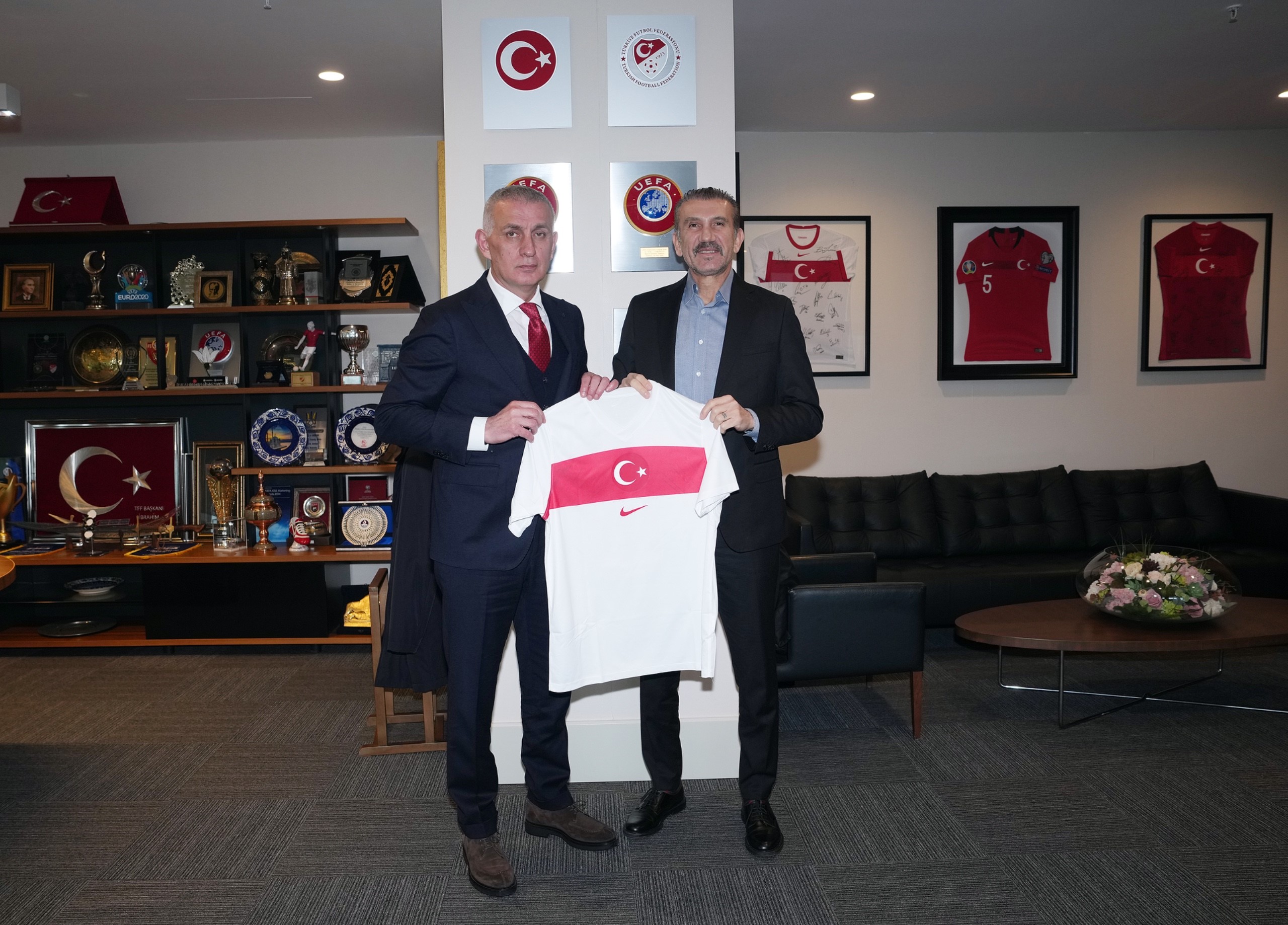 Rüştü Reçber, Tff Başkanı Hacıosmanoğlu Ile Görüştü (2)