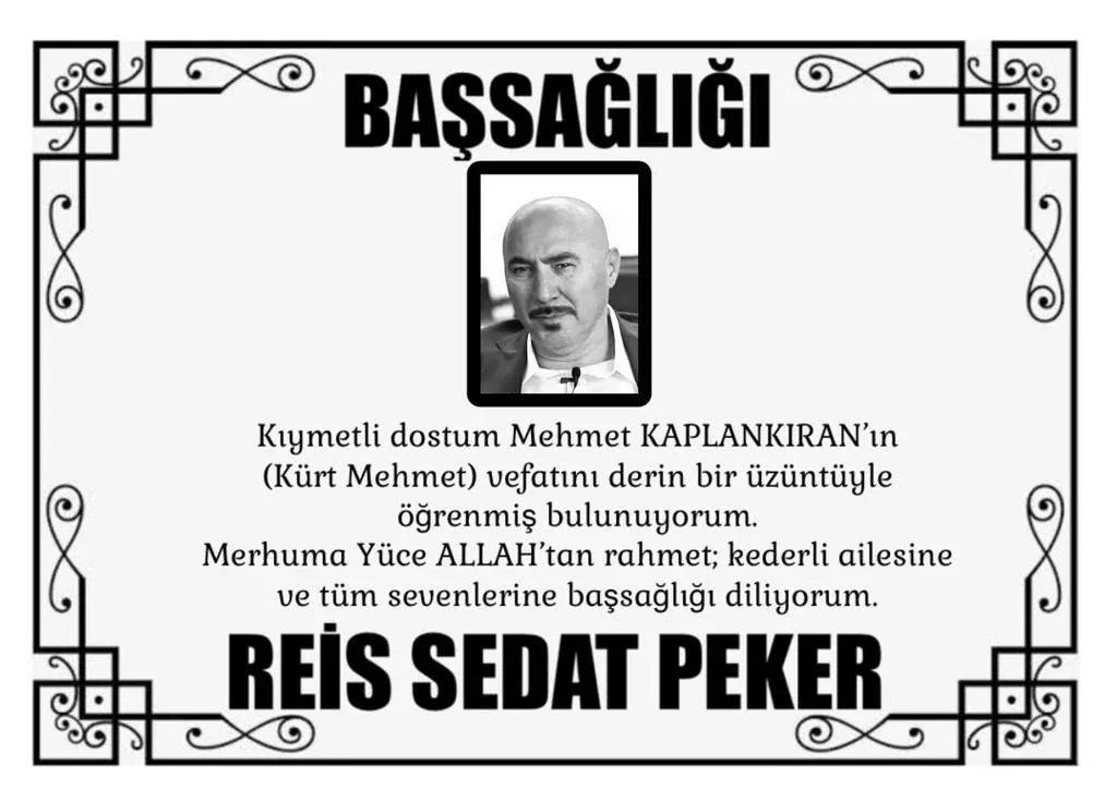 Sedat Peker Paylaştı Mehmet Kaplankıran (Kürt Mehmet) Hayatını Kaybetti (2)
