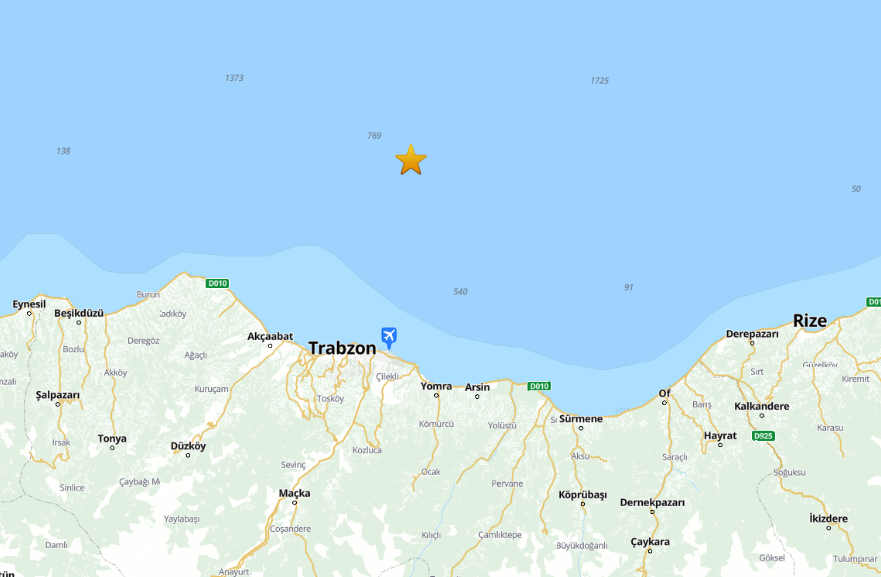 Son Daki̇ka Trabzon'da Deprem Mi Oldu Afad – Kandilli Son Depremler Listesi (2)