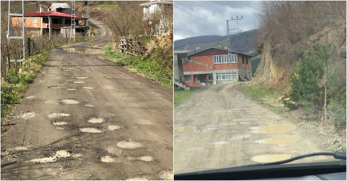 Ayvacık Döngel’de Yol Tepkisi 10 Yıldır Hizmet Yok (3)