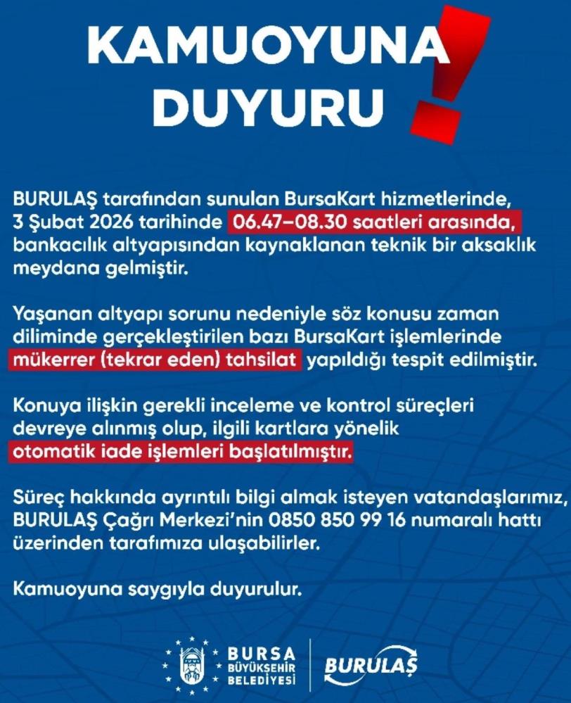 Burulaş'tan Önemli Uyarı! (1)