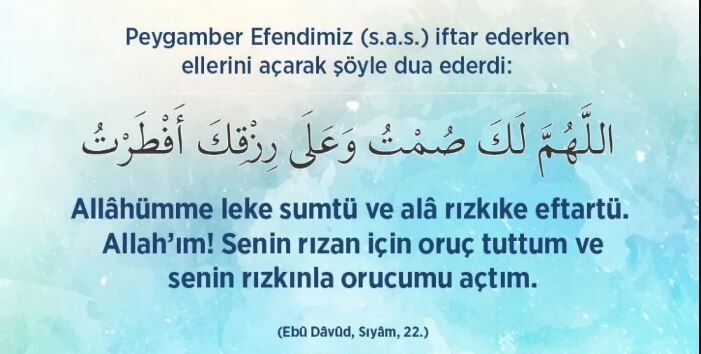 Iftar Duası Gençgazete