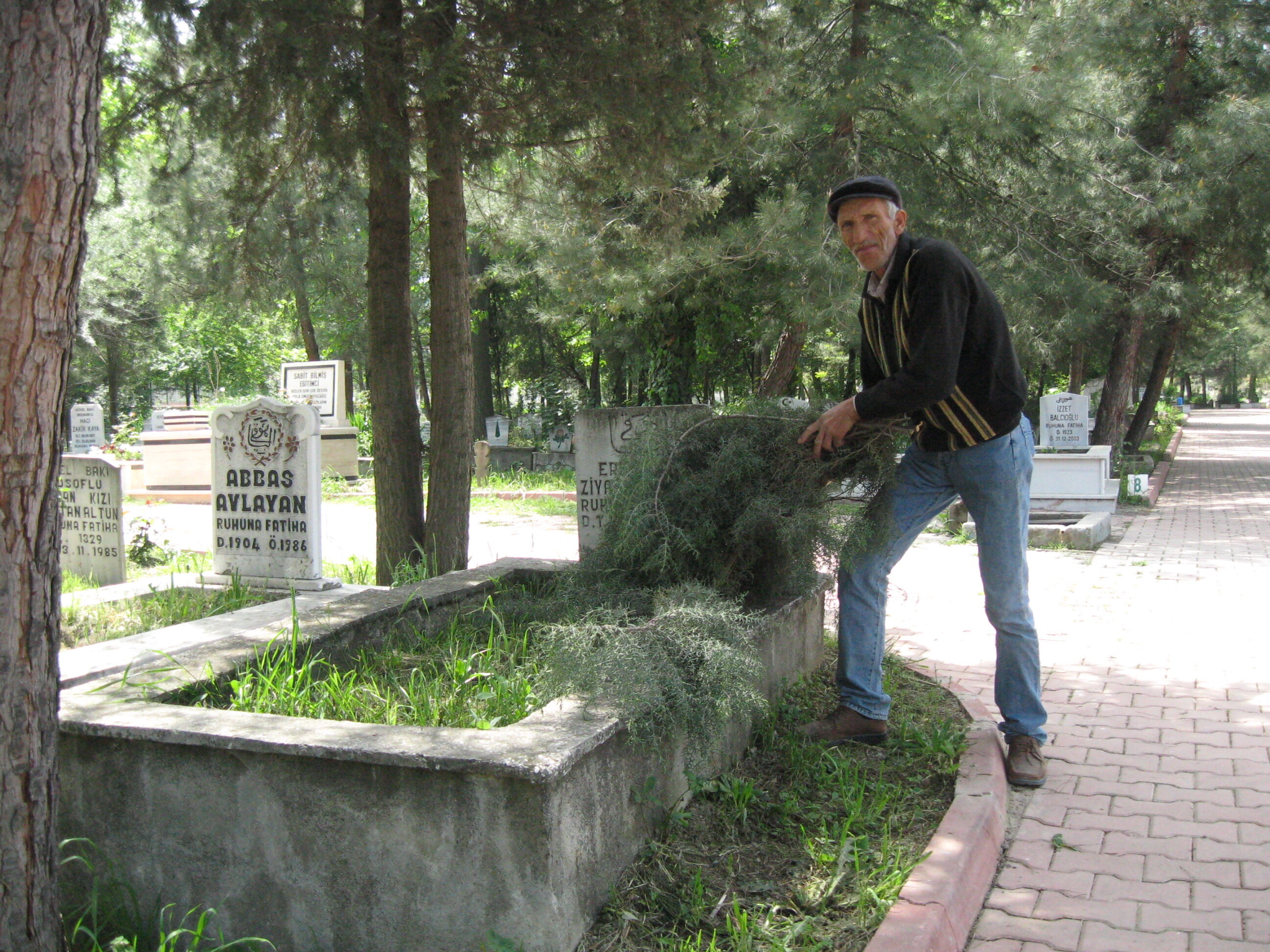 İnegöl Hastane Mezarlığında Mezarlık Bekçiliği Gençgazete (2)