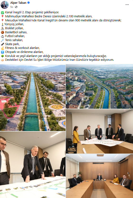 İnegöl’de Yeni Sosyal Alan Müjdesi! Kanal İnegöl’de 2. Etap Başlıyor!