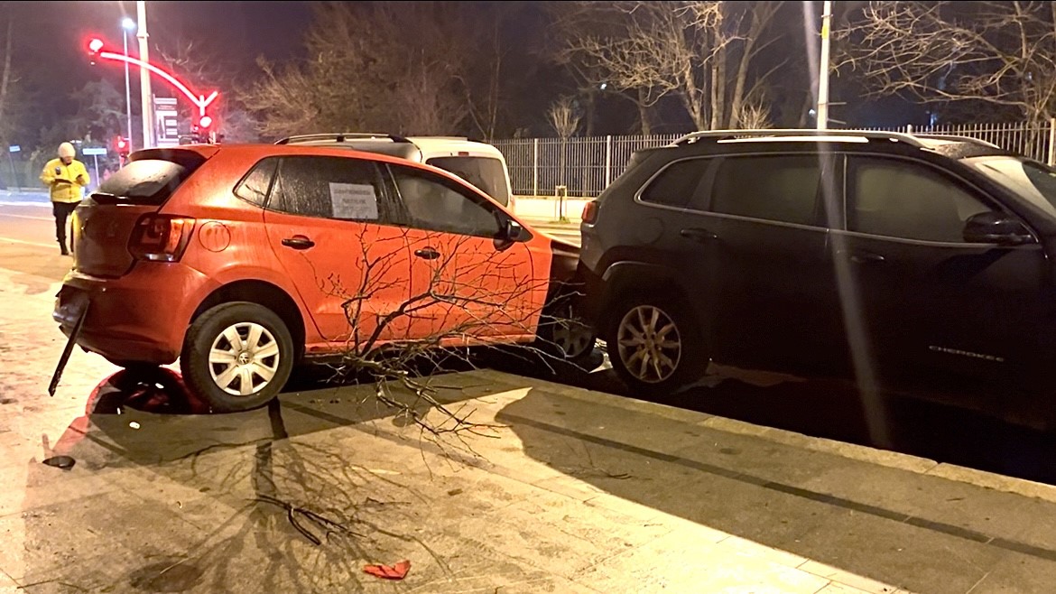 Tekirdağ'da 4 Araç Birbirine Girdi (2)