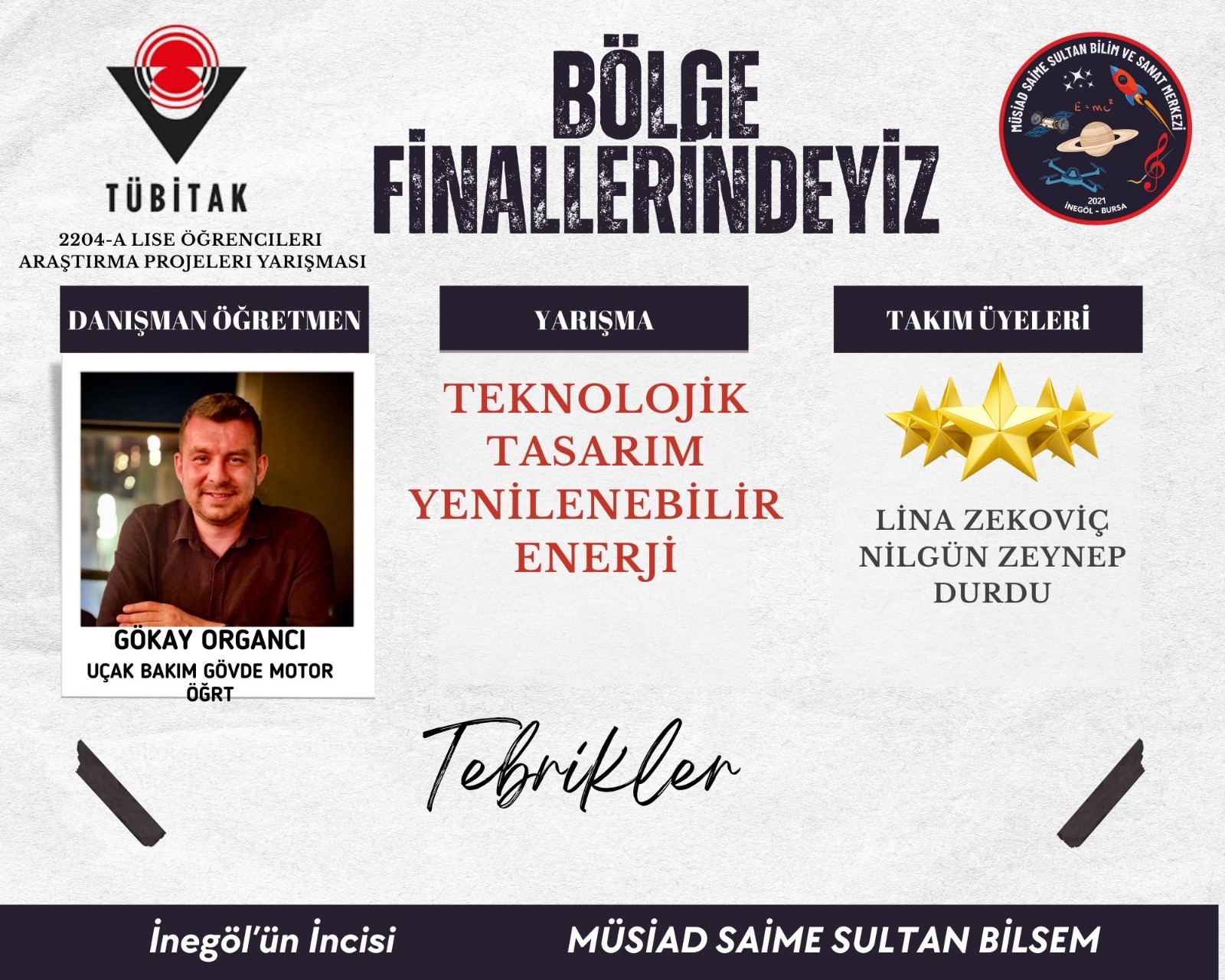 Üsi̇ad Saime Sultan Bi̇lsem Tübi̇tak 2204 A’da Bölge Finallerinde! (1)