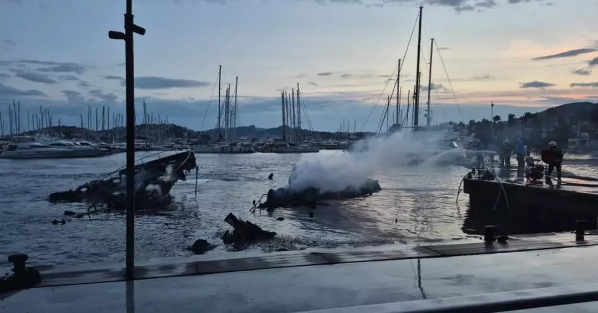 Bodrum'daki Lüks Yat Yangınının Bilançosu Ağır 150 Milyon Dolarlık Dev Hasar (2)