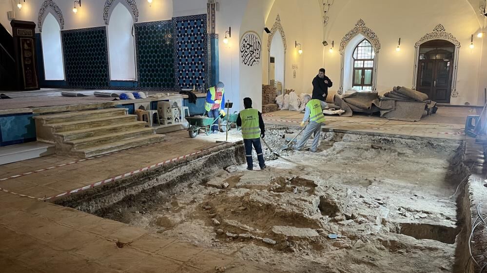 Bursa'da Muradiye Camii'nde 600 Yıllık Havuz Ortaya Çıktı! (4)