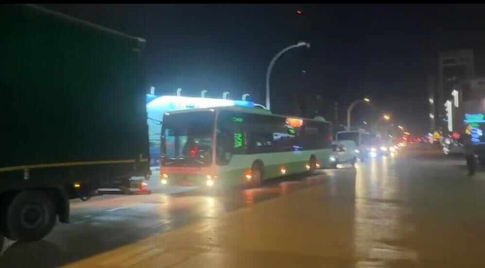 Bursa'da Otobüsçüler Konvoyla Eylem Yaptı! (2)