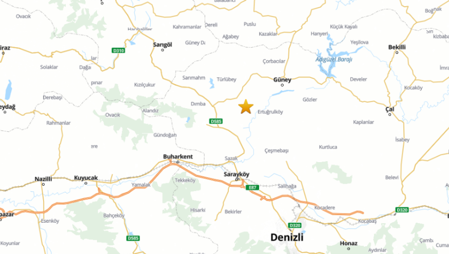 Denizli'de Deprem Mi Oldu Afad – Kandilli Son Depremler Listesi (3)