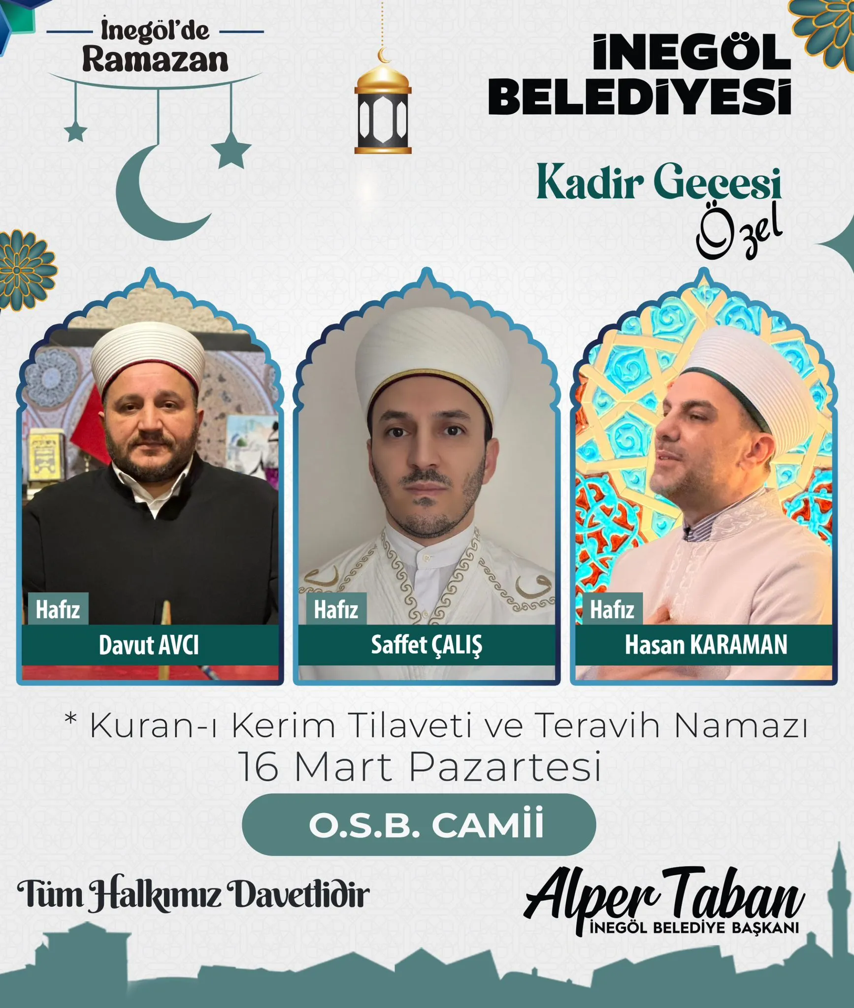 İnegöl Belediyesi’nden Kadir Gecesi’ne Özel Program (2)