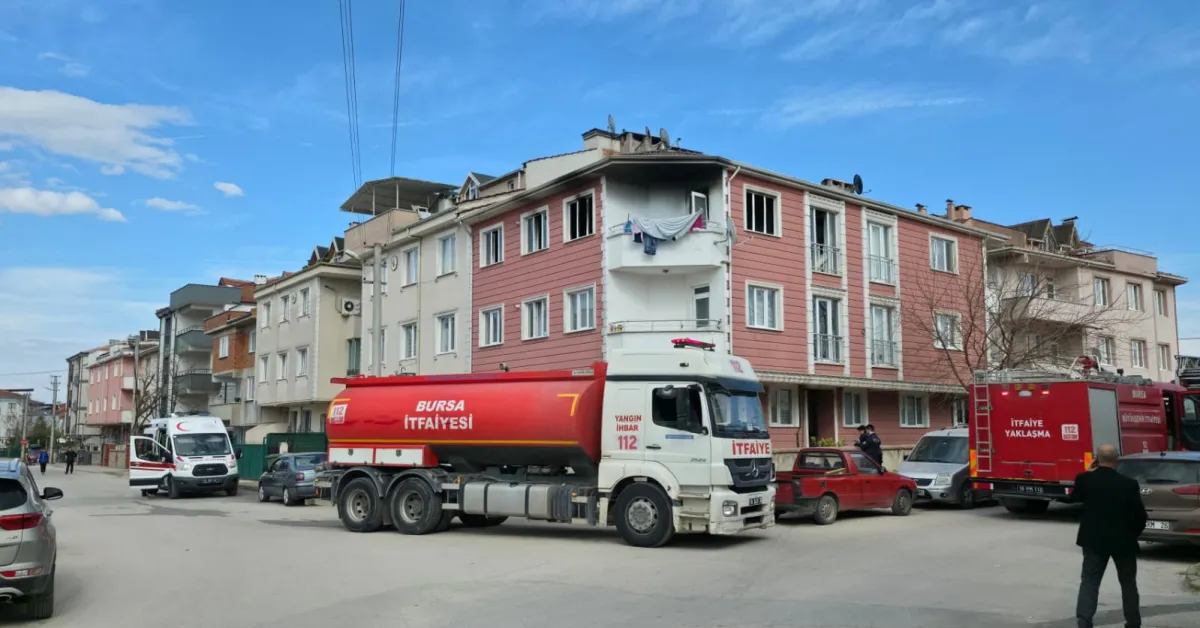 İnegöl Mesudiye Mahallesi'nde Korkutan Yangın 70 Yaşındaki Kadın Ağır Yaralı (1)
