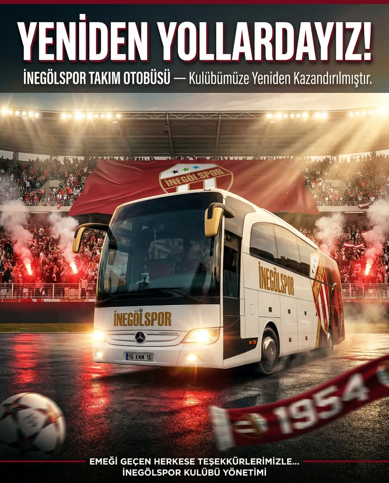 İnegölspor'da Takım Otobüsü Krizi Çözüldü Genc