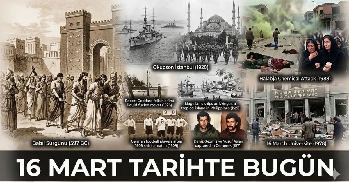 İstanbul’un İşgalinden Halepçe Katliamına Kadar 16 Mart Tarihte Bugün! (2)